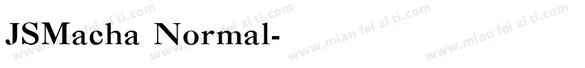 JSMacha Normal字体转换